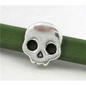 spacer tibetan silver charm bead, non-nickel, approx 15.5x17mm, 7x10mm hole [NN19448]