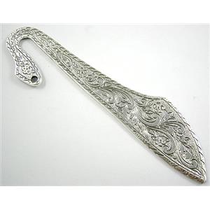 Bookmark, Tibetan Silver Non-Nickel, 4cm wide, 11.5cm(4.5 inch) length [NN1965]