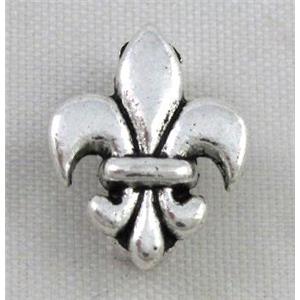 spacer tibetan silver charms bead, non-nickel, approx 11.6x14.5mm, 3x10mm hole [NN19650]