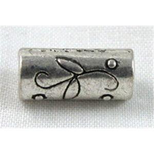 Tibetan Silver Spacer Tube Non-Nickel, 5x12mm, 2.5mm hole [NN266]