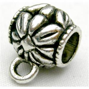 Tibetan Silver Hanger Non-Nickel, 10mm diameter [NN354]