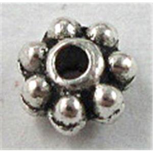 Tibetan Silver Daisy Spacer Non-Nickel, 4mm dia [NN374]