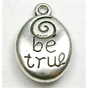 Tibetan Silver Charms Non-Nickel, 20mm length [NN508]