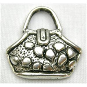 Tibetan Silver bag non-nickel, 18mm wide [NN546]