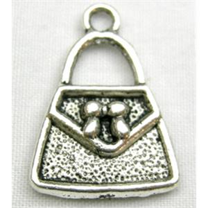 Tibetan Silver bag pendant, 15mm wide [NN552]