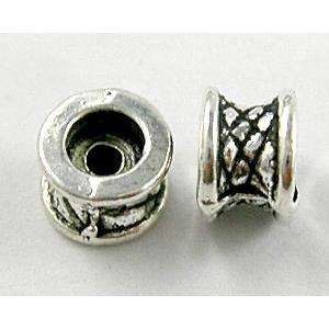 Tibetan Silver Space Non-Nickel, 7mm dia, 5mm thick [NN673]