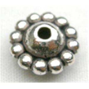 Tibetan Silver Spacers Non-Nickel, 9mm diameter [NN736]