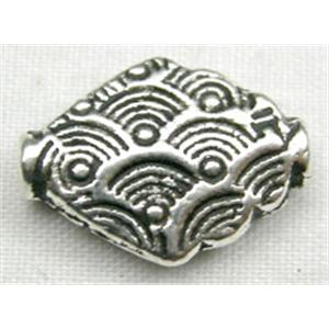 Tibetan Silver Spacers Non-Nickel, 14mm length [NN762]