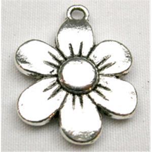 Tibetan Silver Daisy Flower Non-Nickel, 19mm diameter [NN770]