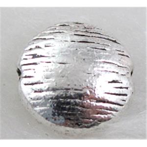 Tibetan Silver Spacers Non-Nickel, 10mm dia, 5mm thin [NN8059]