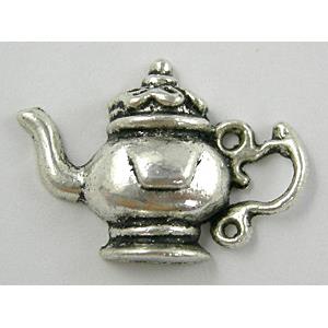 Teapot, Tibetan Silver Non-Nickel, 21x15mm [NN8180]