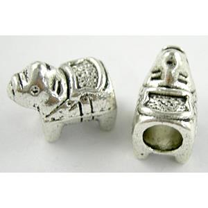 Tibetan Silver Bead Non-Nickel, 8x13mm, hole:5mm [NN8229]