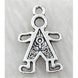 Tibetan Silver Non-Nickel charm pendant, 15x24mm [NN8242]