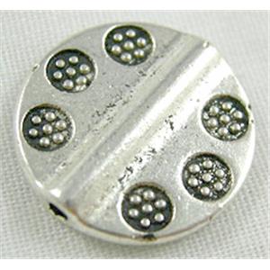 Tibetan Silver Spacer Non-Nickel, 13.5mm dia [NN865]