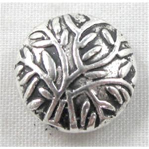 Tibetan Silver Flat Round Spacer Non-Nickel, 12mm dia, 5.5mm thick [NN8737]