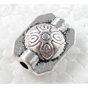 Tibetan Silver Spacer Non-Nickel, 10x13mm, 7mm thick [NN8827]