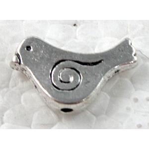 Tibetan Silver Bird Non-Nickel, 9.5x15mm [NN8844]