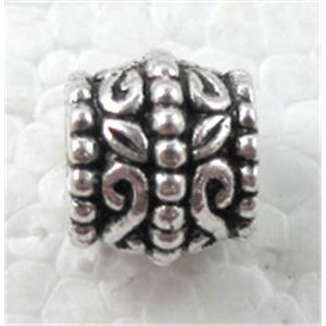 Tibetan Silver Spacer Non-Nickel, 10x9mm, hole:5mm [NN8856]