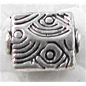 Tibetan Silver Spacer Non-Nickel, 6.5x8mm, 3mm thick [NN8916]