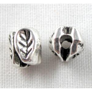 Tibetan Silver four-leaf Non-Nickel, 4.5x5.5mm, hole:1.2mm [NN8921]