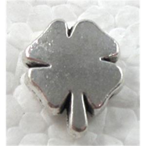 four-leaf clover, Tibetan Silver Non-Nickel, 11.5x14.5mm, 4.5mm thick [NN8965]