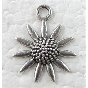 Tibetan Silver Non-Nickel Pendant Charms, 19mm dia [NN8977]