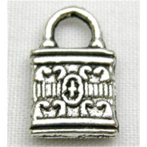 Tibetan Silver bag non-nickel, 8mm wide [NN90]