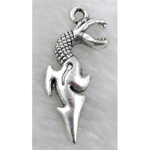 Tibetan Silver pendant Non-Nickel, 20x45mm [NN9034]