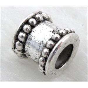 bead, Tibetan Silver Spacer Non-Nickel, 9.5mm dia,9mm high,hole:5mm [NN9194]