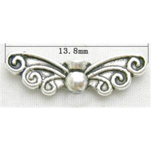 Tibetan Silver Angel wing Non-Nickel, 13.8mm wide, 4.5mm high [NN9309]