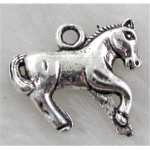 Tibetan Silver Horse Non-Nickel, 18x16mm [NN9331]