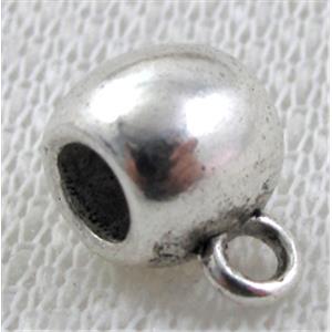 Hinge Bail, Tibetan Silver Hanger Non-Nickel, 9mm dia, hole:4mm [NN9395]