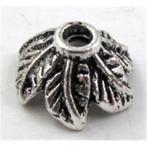 BeadCap, Tibetan Silver Non-Nickel, 11mm dia, high:5mm [NN9396]