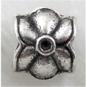 bead, Tibetan Silver Spacer Non-Nickel, 9.5x11x9mm,hole:6mm [NN9545]