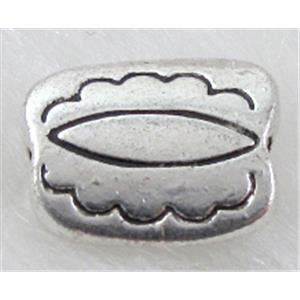 Tibetan Silver Spacers Non-Nickel, 10x12mm, 3mm thin [NN9641]