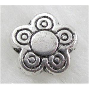 Tibetan Silver Spacers Non-Nickel, 10mm dia, 3mm thin [NN9735]