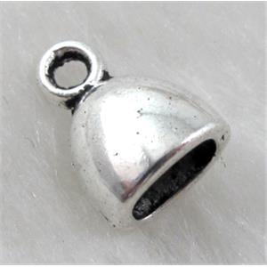 Tibetan Silver Caps Non-Nickel, 10x14mm, inside: 4x7mm [NN9807]