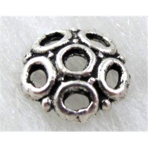 Tibetan Silver BeadCaps Non-Nickel, 8mm dia [NN9832]