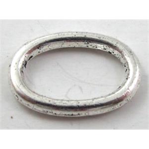 oval ring, Tibetan Silver Connector Non-Nickel, 9x14mm [NN9833]