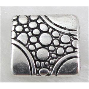 Tibetan Silver Spacers Non-Nickel, 10.5x10.5mm, 3mm thin [NN9917]