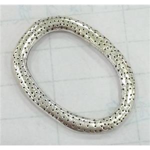 tibetan silver ring connector non-nickel, approx 25x33mm [NNM0526]