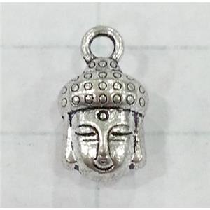 tibetan silver buddha pendants non-nickel, approx 8x14mm [NNM0612]