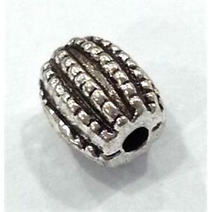 tibetan silver spacer beads non-nickel, approx 6x7mm [NNM2206]