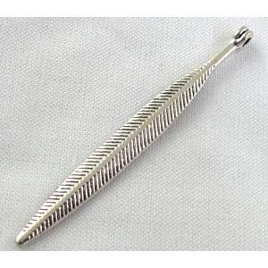 Tibetan Silver pendant non-nickel, 56mm length [NNSM0612]