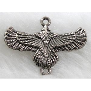 Tibetan silver hawk connector non-Nickel, 32x24mm [NNSM0751]