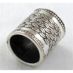 bead, Tibetan Silver Spacer Non-Nickel, 12x14mm, 10mm hole [NNSM1842]