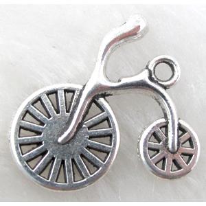 Bicycle charms, Tibetan Silver pendant non-nickel, 25x25mm [NNSM8700]