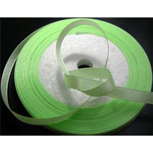 light green Satin Ribbon, 7mm wide, 22m per roll [JTSSR7MM06-80#]
