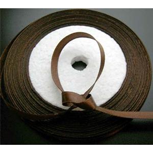 Coffee Satin Ribbon, 7mm wide,22m per roll [JTSSR7MM07-32#]