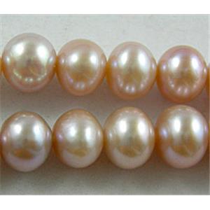 15 inches string of freshwater pearl beads, round, purple, approx 4-5mm dia,15 inch length [PARD03S4-5]
